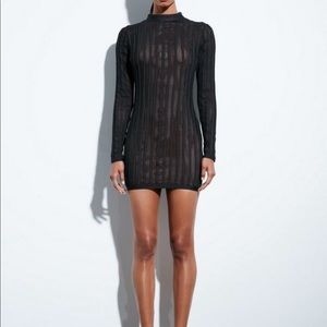 Mesh bodycon statement dress